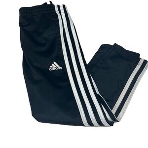 Adidas boy sz 5 black white tiro pants casual fun sports logo sporty athletic